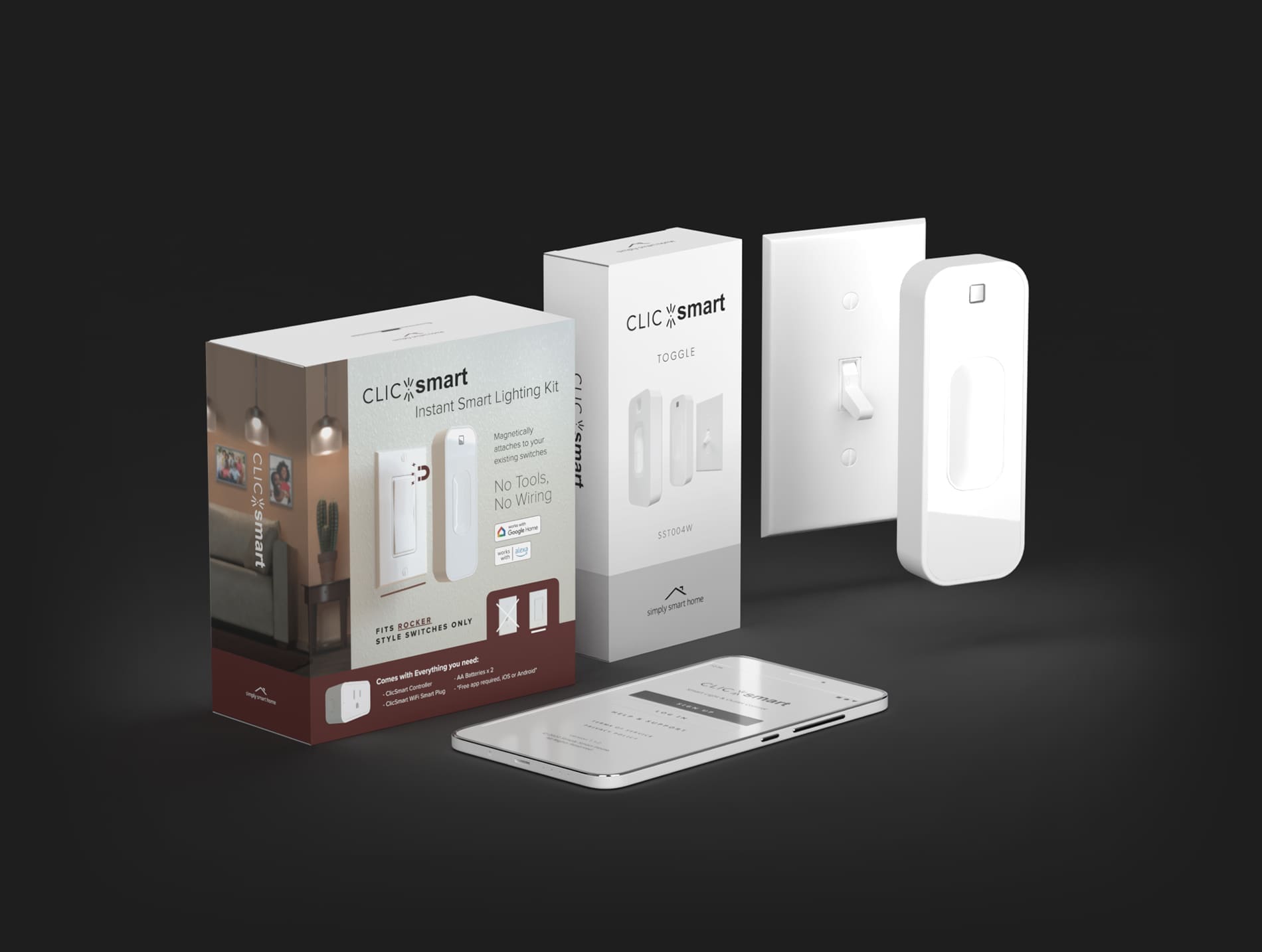 ClicSmart smart home device — product design by Stefan Kovalik